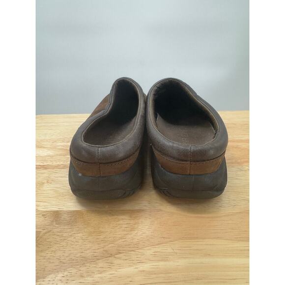 Merrell Shoes Womens 7.5 Jungle Primo Clogs Brown Leather Slip On Low Top Shoes - Picture 8 of 10
